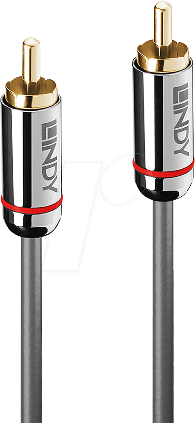 LINDY 35340 - Cinch Audio Kabel, 1x Cinch Stecker, 2,0 m