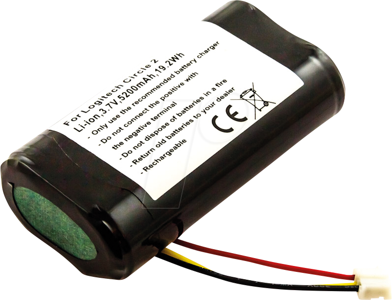 AKKU 42933 - Ersatzakku, Logitech Circle 2, Li-Ion, 5200 mAh