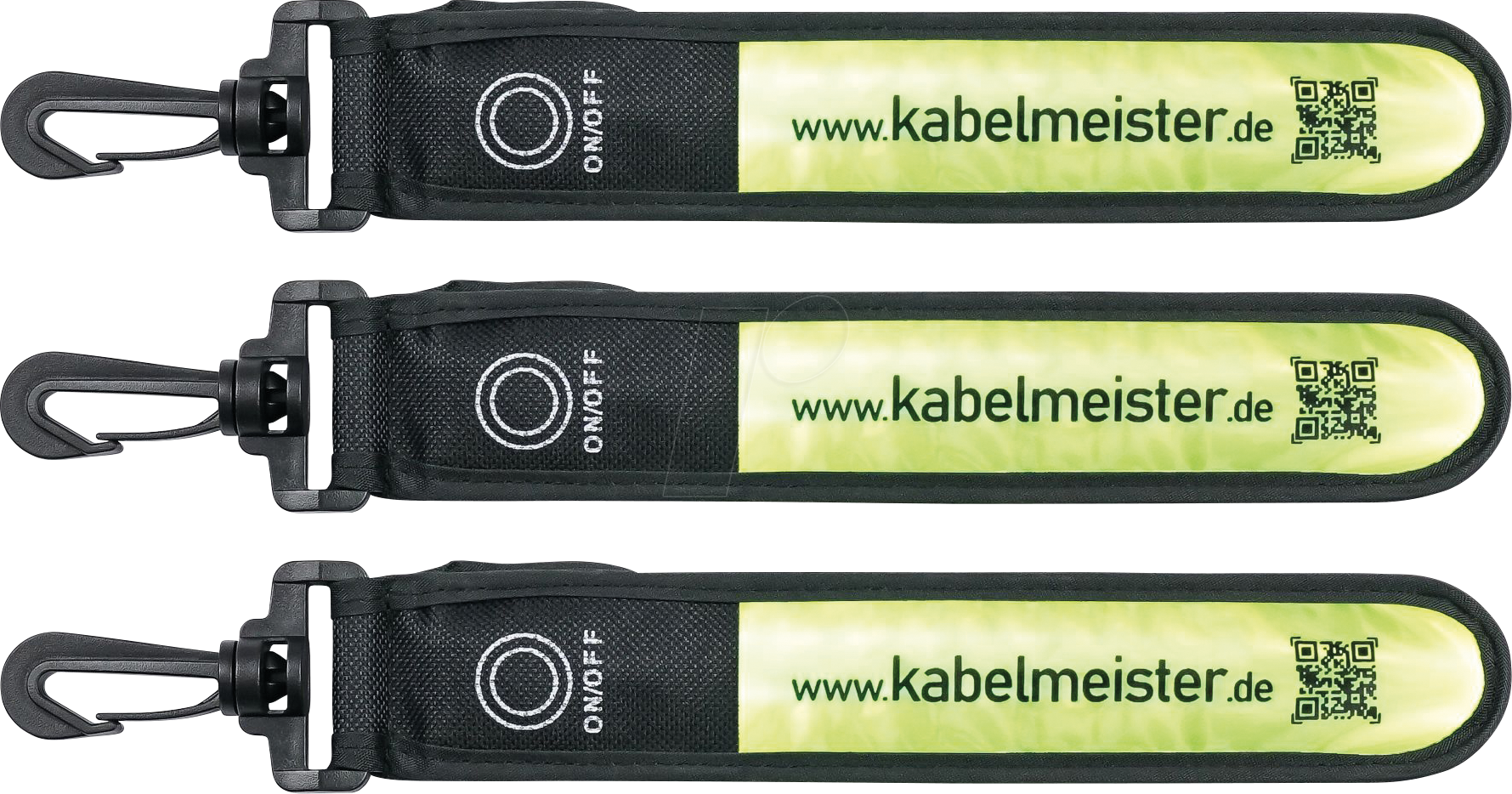 BIKE LEUCHTBAND7 - LED-Leuchtband, gelb, 3er-Set