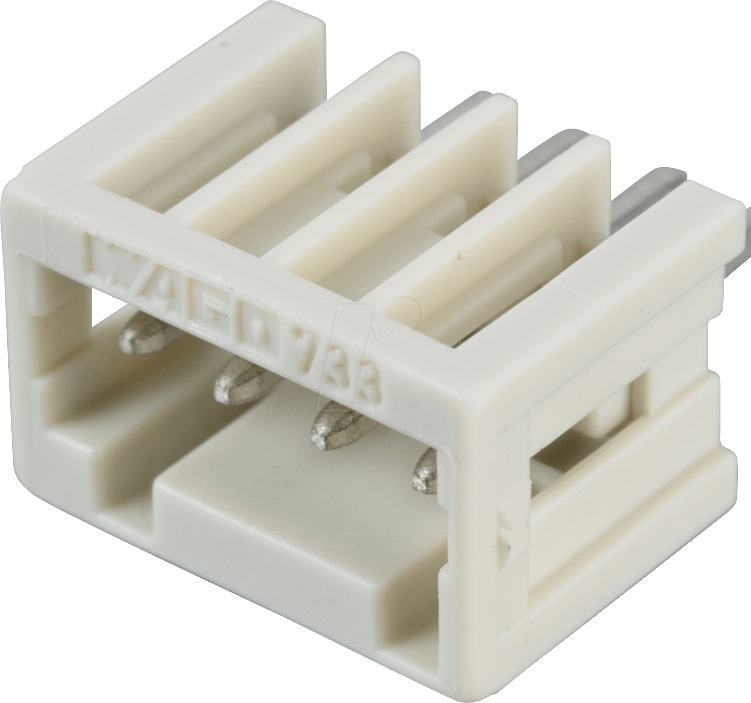 WAGO 733-334 - Print-Stiftleiste, Micro,RM 2,5, gerade, 4-pol.