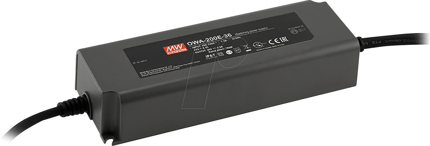 MW OWA-200E-24 - Tischnetzteil, 199 W, 24 V, 8,3 A