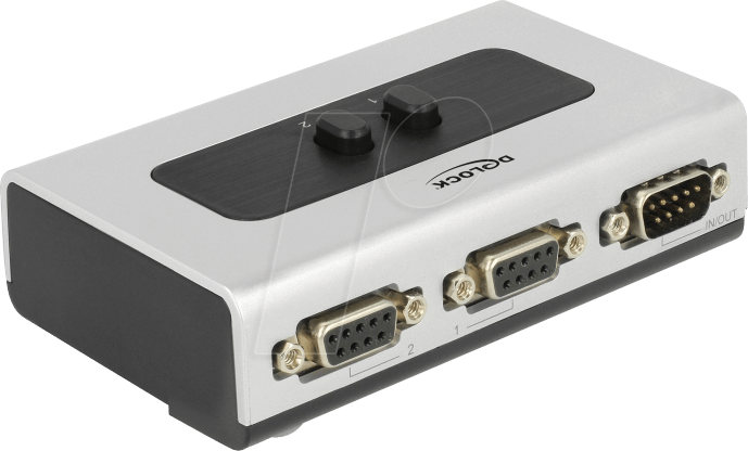 DELOCK 87729 - Seriell Umschalter RS-232, RS-422, RS-485 2-Port manuell