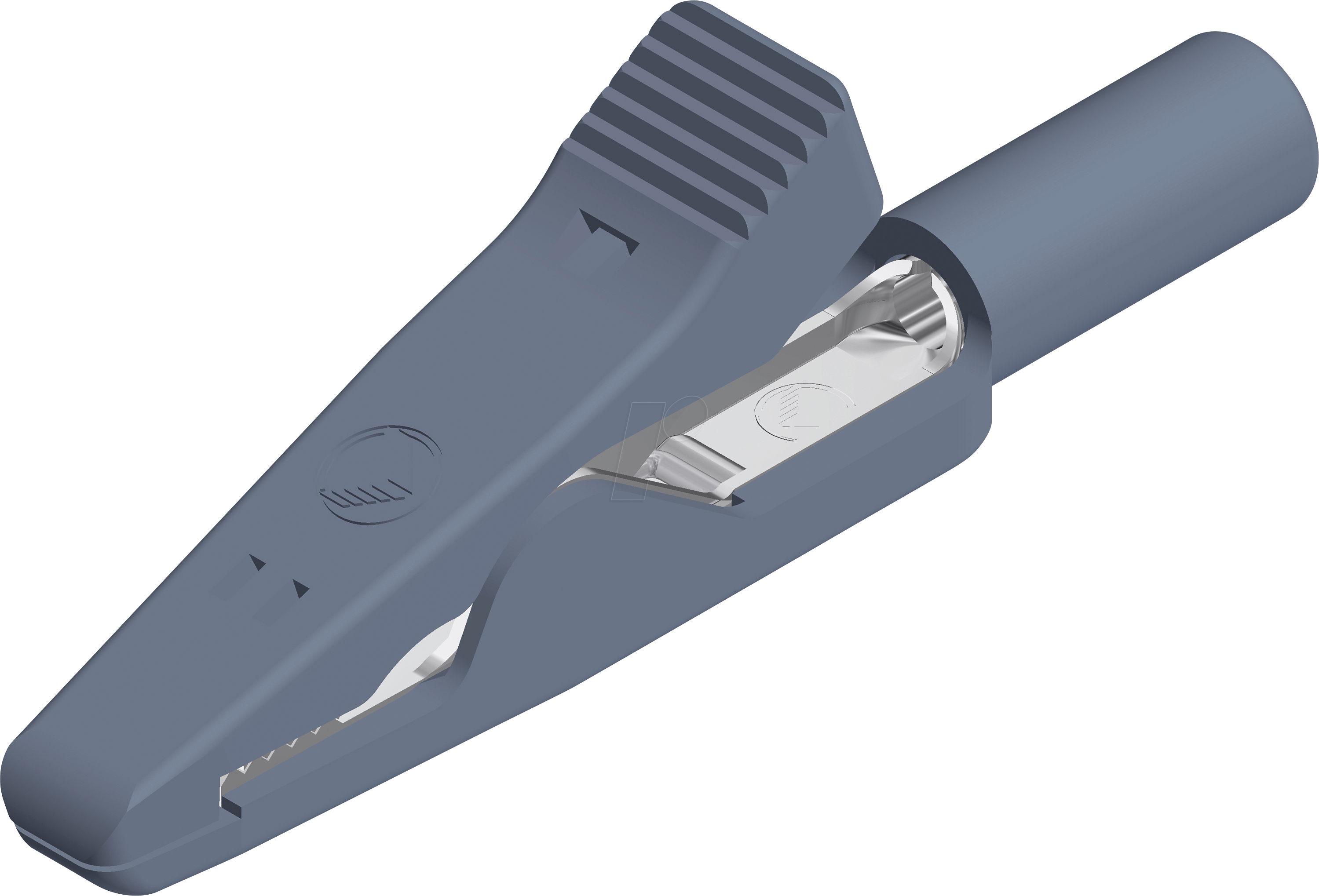 MA 2 VA GR - Miniatur-Abgreifklemme, 2mm, Edelstahl, grau