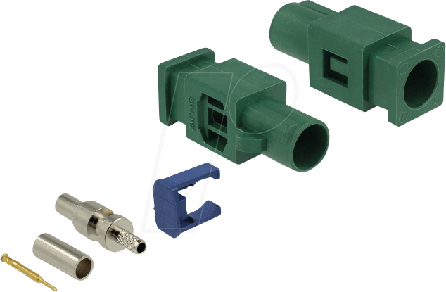 DELOCK 89759 - HF FAKRA E Stecker Federpin zum Crimpen