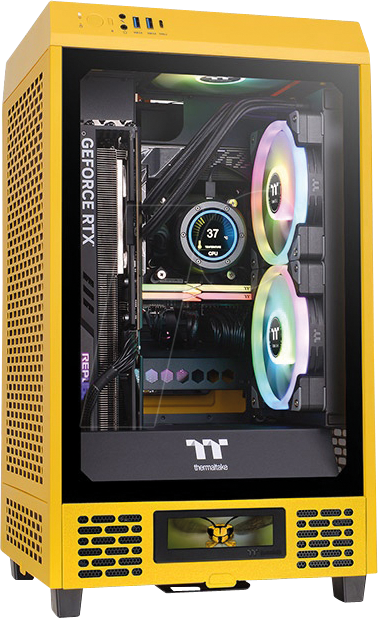 TT 41044 - Thermaltake The Tower 200 Bumblebee Mini-ITX, gelb