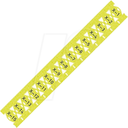 WAGO 211-835-002 - Kabelbündelmarkierer, für Smart Printer, 25x11mm, gelb