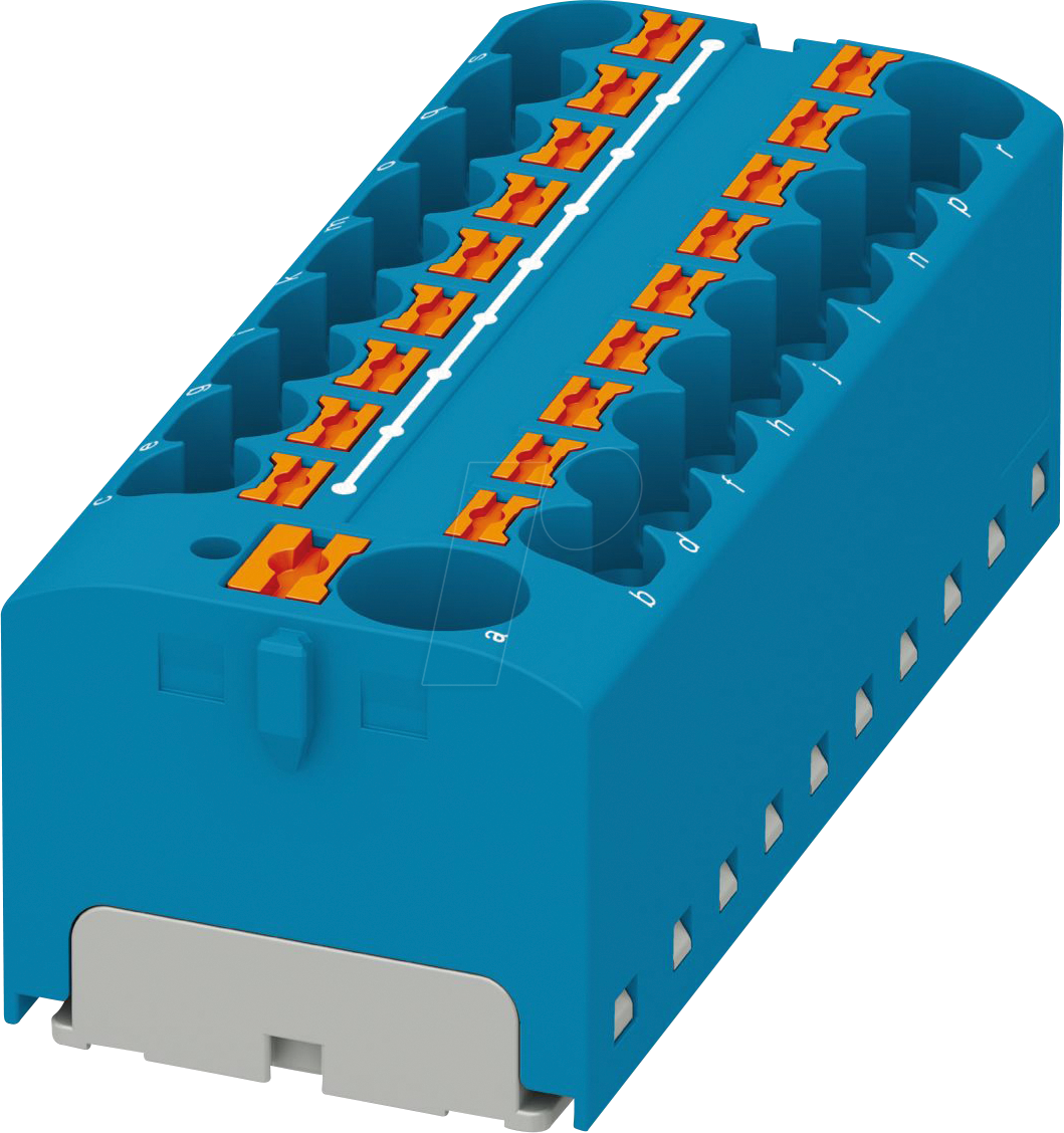 PHOE 3273902 - Verteilerblock PTFIX, 10/18X4, blau