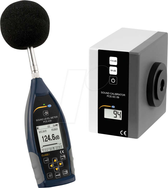 PCE 430-SC 09 - Schallpegelmessgerät PCE-430 und Kalibrator PCE-SC 09