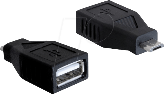 DELOCK 65296 - USB Micro B Stecker auf USB 2.0 A Buchse