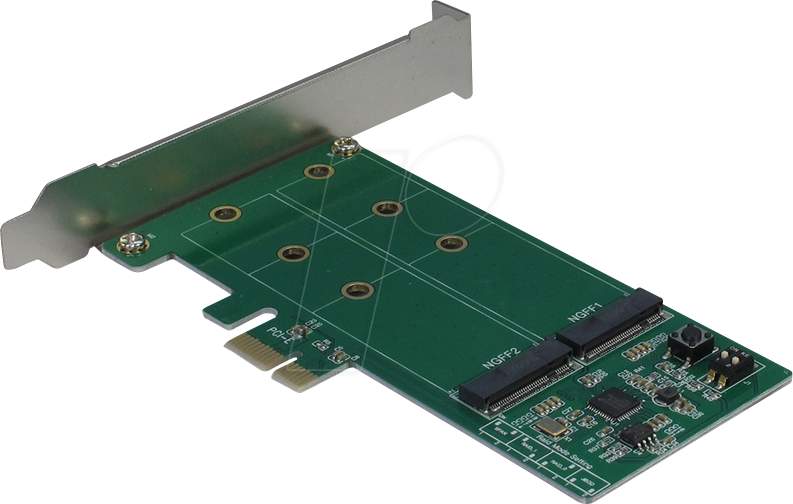 IT88885381 - PCIe x1 > 2x M.2 SATA, RAID 0/1/JBOD