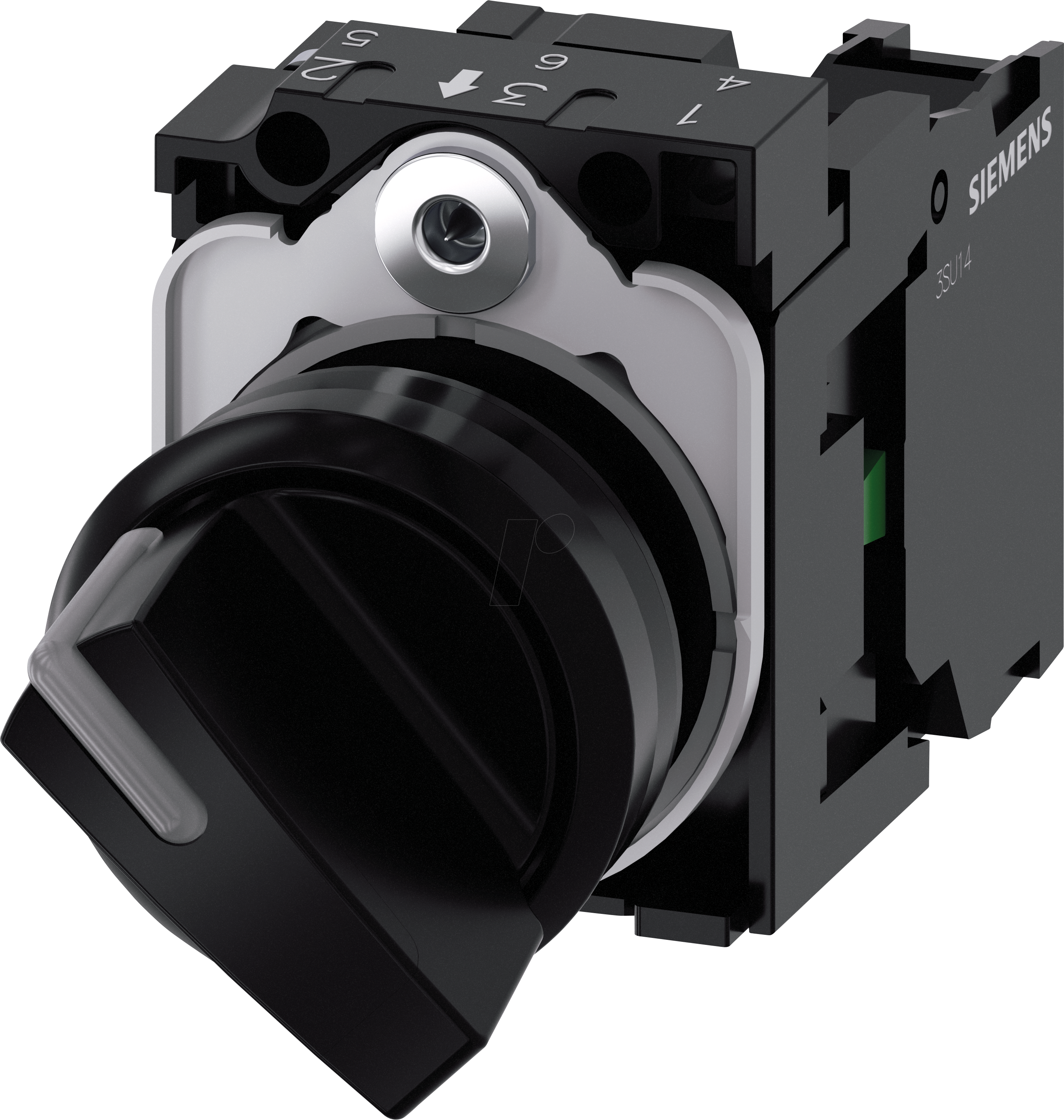 ACT00 2BF10-1BA0 - Knebelschalter komplett, 1 NO, 2 Stellungen O-I, rastend