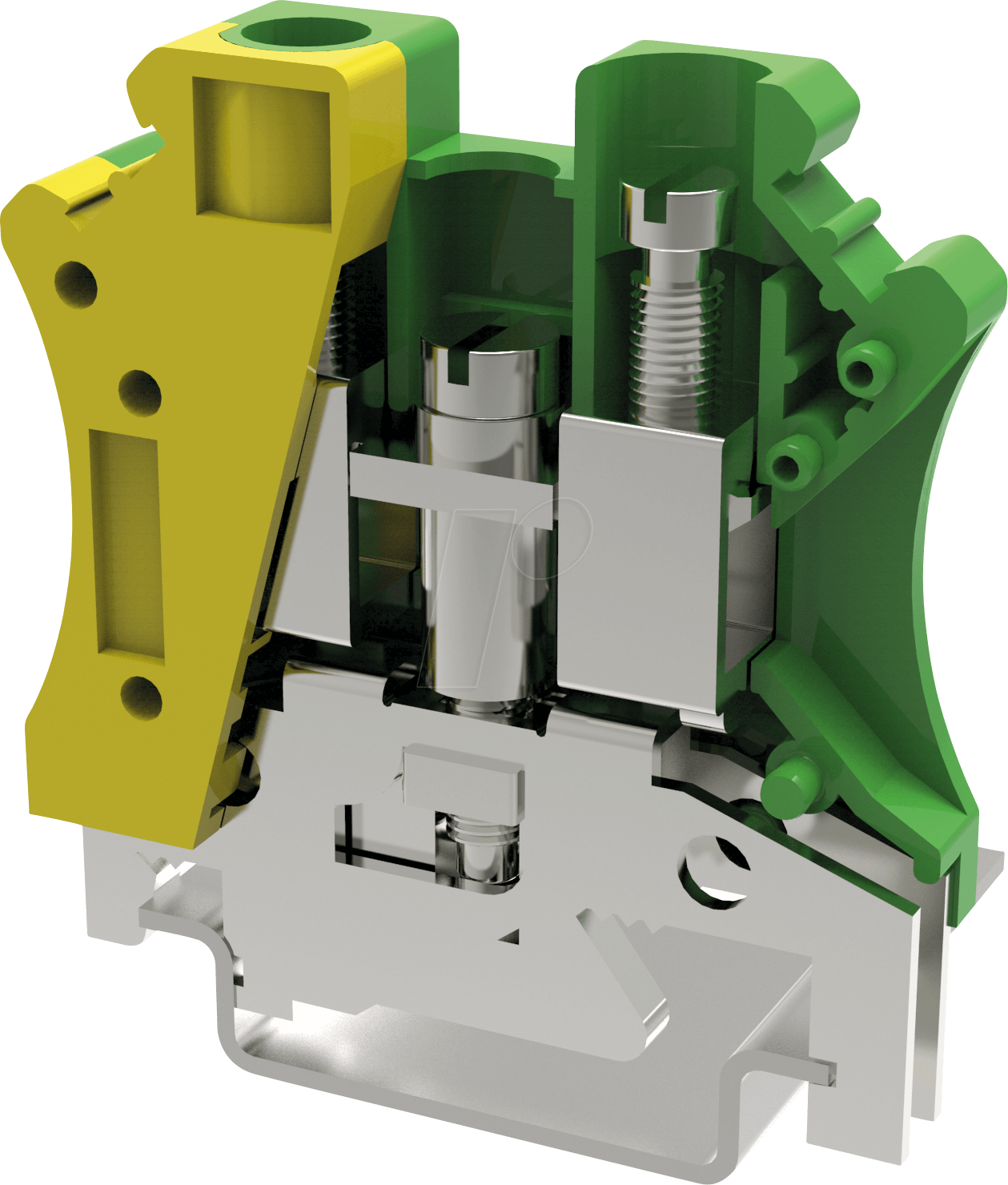 PC10 GG - Reihenklemme PC10, 10 mm², grün-gelb