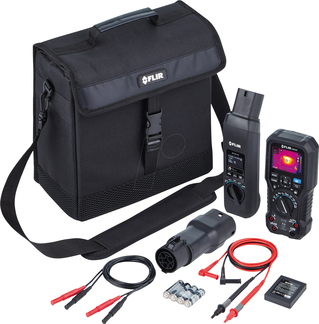 FLIR EV-KIT-2 - EVSE-Testkit, EV45-T2 Adapter, DM286 Multimeter, Prüfspitzen