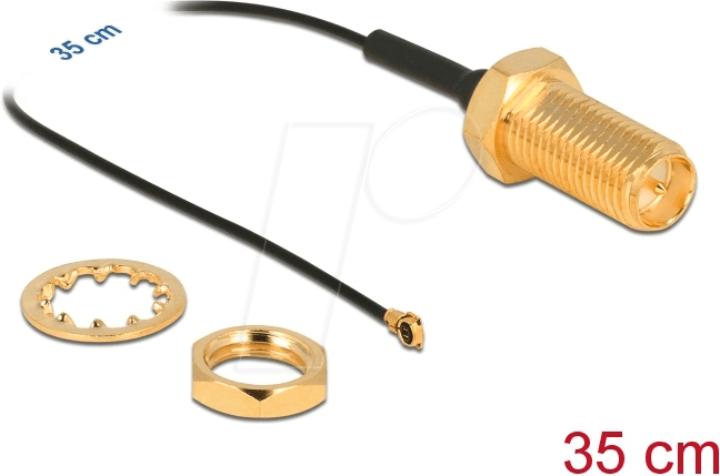 Thumbnail - DELOCK 90478 - HF Antennenkabel RP-SMA Buchse, MHF® 4 Stecker