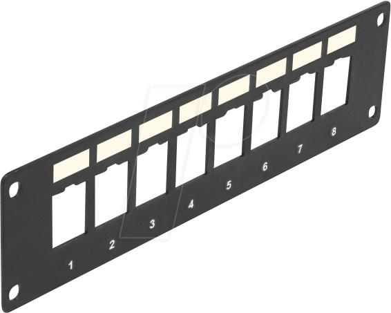DELOCK 86597 - Keystone Halterung 8 Port Panel, Einbau