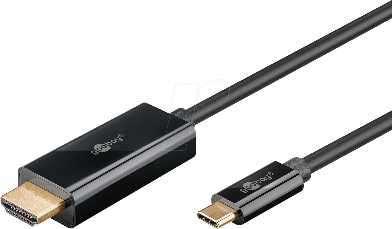 Thumbnail - GOOBAY 75697 - Adapterkabel USB C > HDMI, 4K 60 Hz, 2,0 m