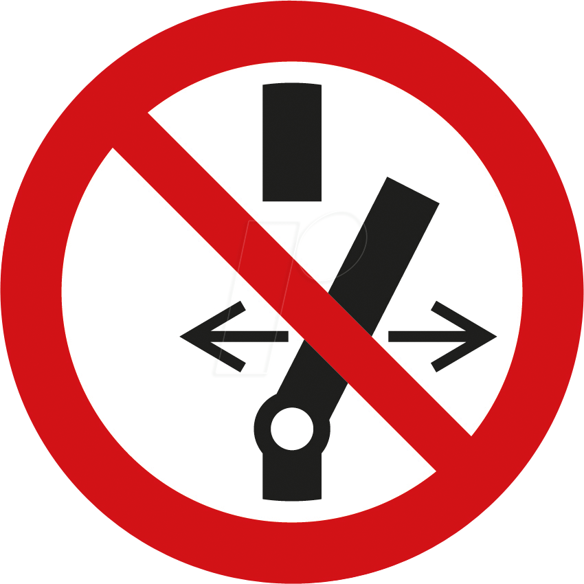 W 74118-1 - Verbotsschilder: Nicht schalten, 30 mm