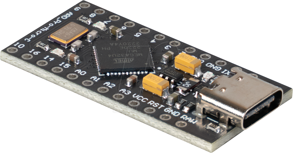 ARD PRO-MICRO-C - Arduino - Mikrocontroller, ATMega32U4, USB-C
