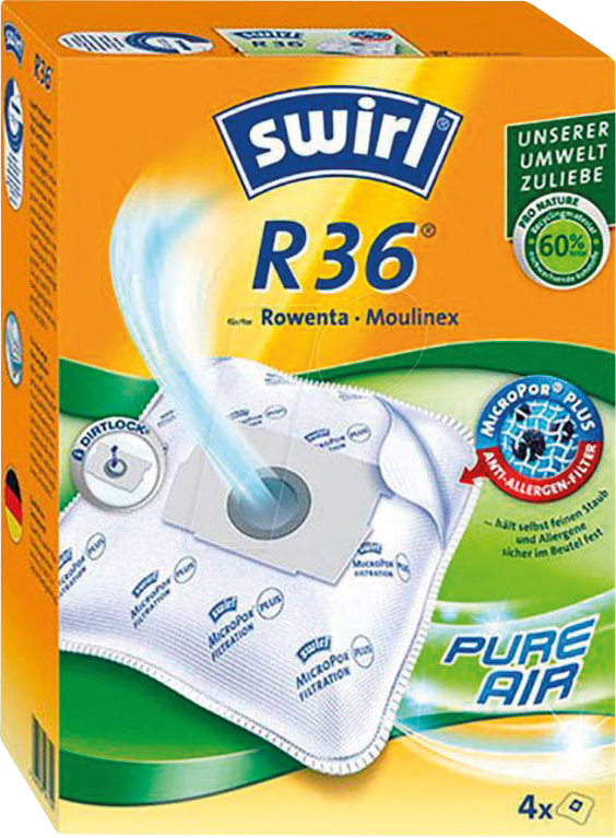 SWIRL 197705 - Staubsaugerbeutel 4 swirl® MicroPor® Plus R 36