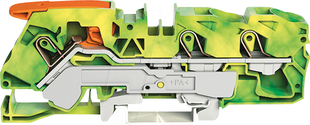 WAGO 2116-1307 - 3-Leiter-Schutzleiterklemme, CAGE CLAMP® 16 mm², grün-gelb