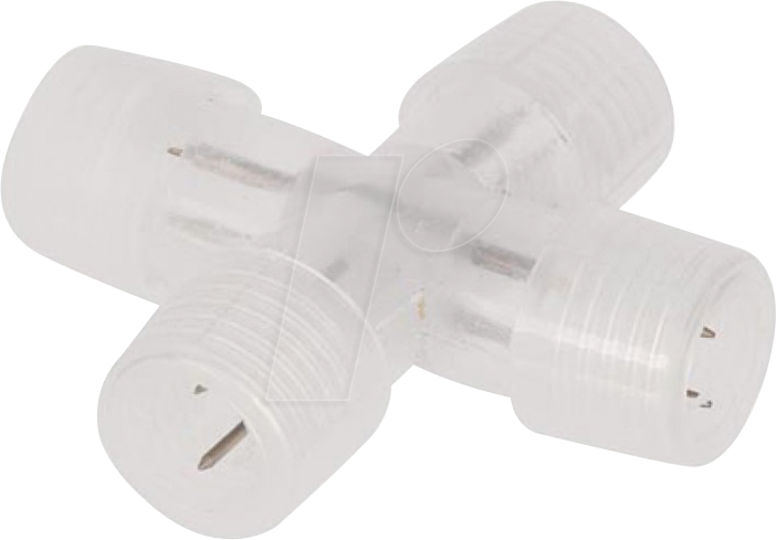 HQ RL99008 - X-Verbinder für Lichtschläuche, transparent, 1 Stück