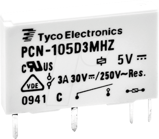 PCN124D3MHZ - Leistungsrelais OEG Slimline, 24 V DC , 3 A