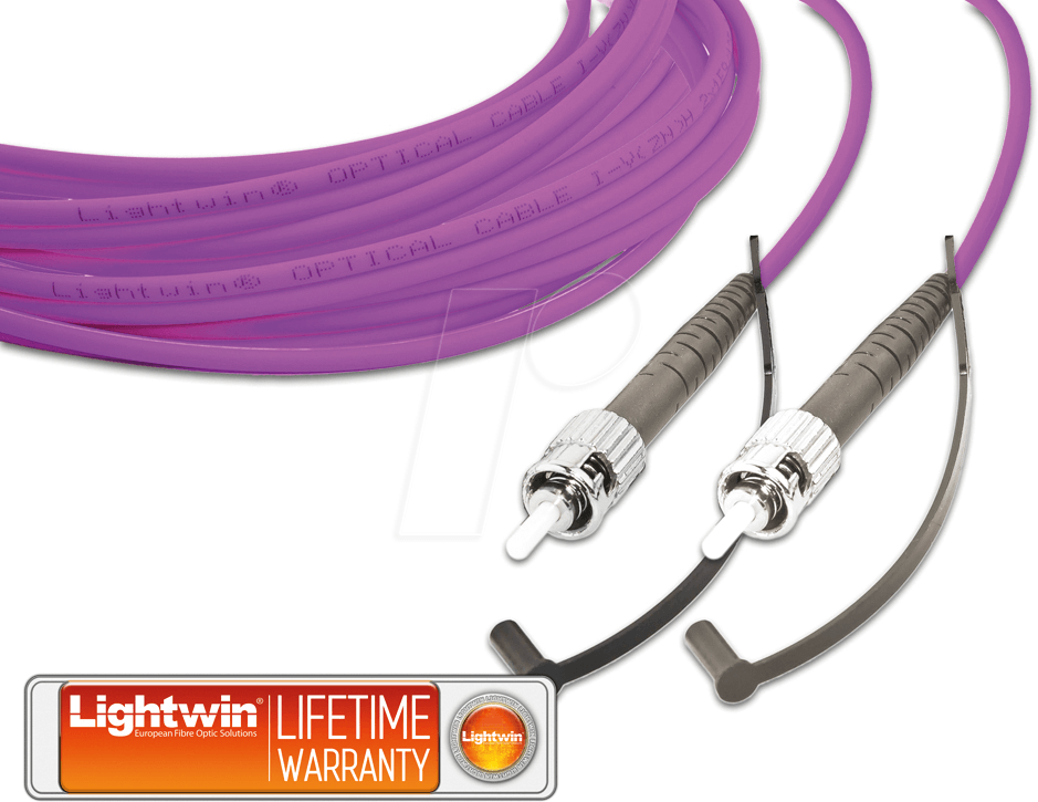 Thumbnail - LSP-50 ST-ST3OM4 - Simplex LWL Patchkabel, MM OM4, ST - ST, 3 m