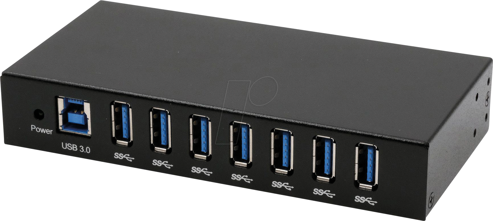 EX EX-11237HMS-2 - USB 3.0 7-Port Industrie-Hub, 15 kV ESD, Tisch, Wand, Din-Rail
