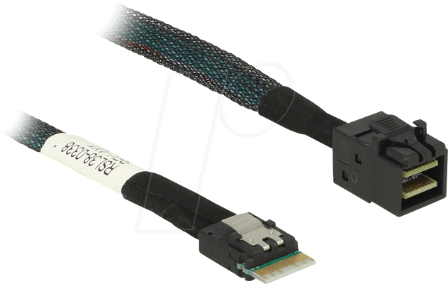 DELOCK 85081 - Kabel Slim SAS SFF-8654 4i > mini SAS HD SFF-8643 0,5 m