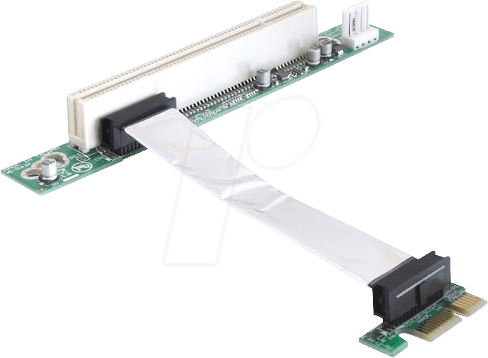 DELOCK 41856 - Riser Karte PCIe x1 > PCI, 9 cm, linksgerichtet