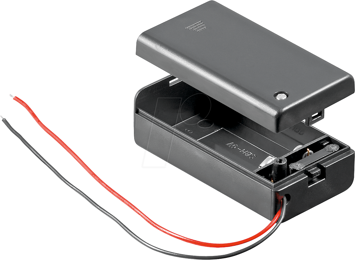HALTER 1X9VS - Batteriehalter für 1 9 Volt Block