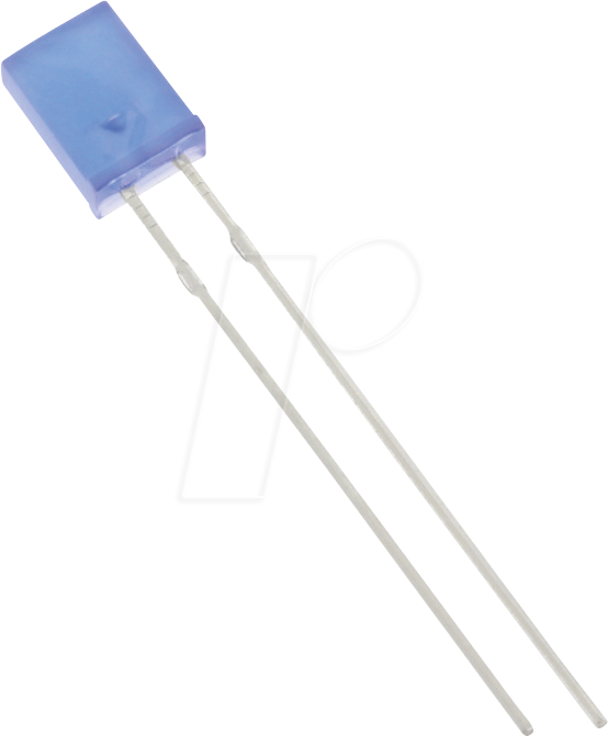 2534B2D-KHC-C - 2x5mm LED rechteckig, blau 600 mcd, 120°