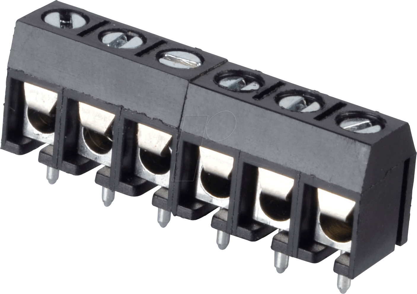 CTB5202-6 - Lötbare Schraubklemme - 6-pol, RM 5 mm, 90°