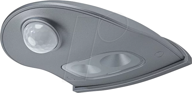 LDV 075267824 - Wandleuchte DoorLED Down Silver, Sensor, IP54, 4x AA (Mignon)