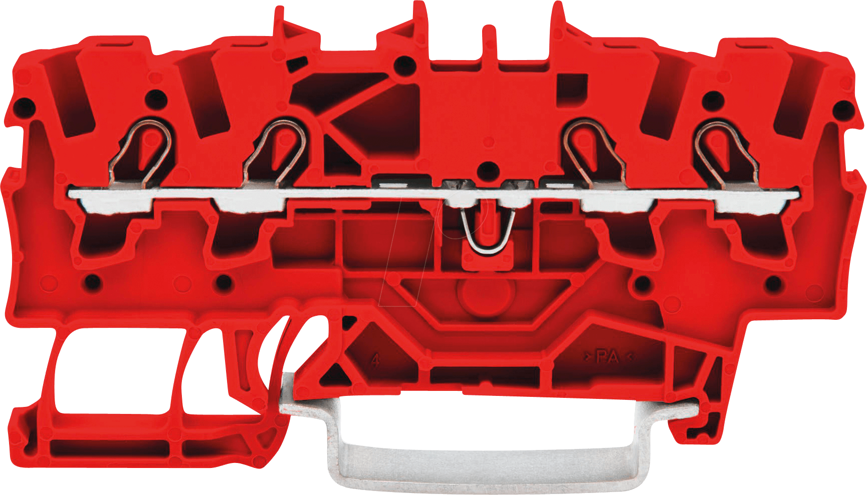 WAGO 2001-1403 - Durchgangsklemme, 4-Leiter, Ø 0,25 - 1,5 mm