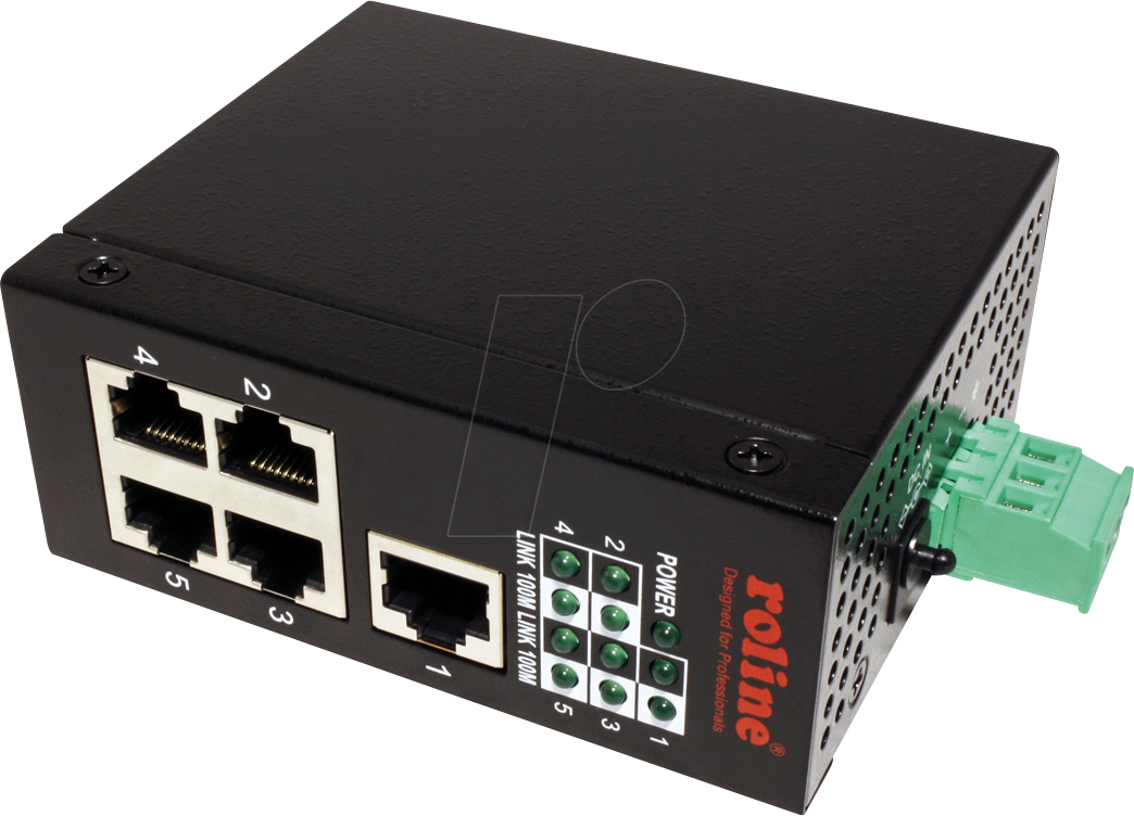 ROLINE 21131155 - Switch, 5-Port, Fast Ethernet