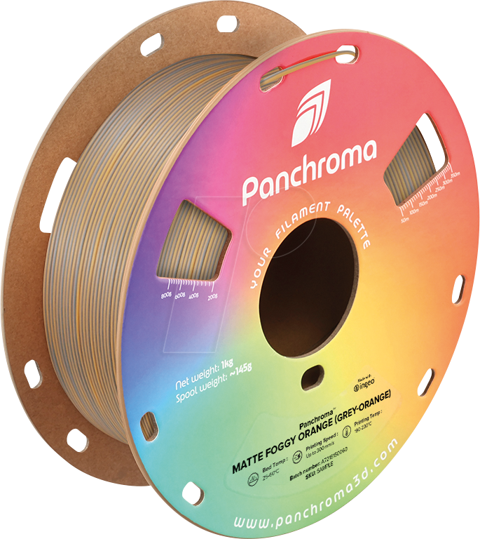 POLYMAKER CA4045 - Filament, Panchroma PLA, Dual Matte Foggy Orange, 1,75 mm, 1 kg