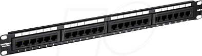 TRN TC-P24C6 - Patchpanel, 24-Port, Cat.6, 1 HE