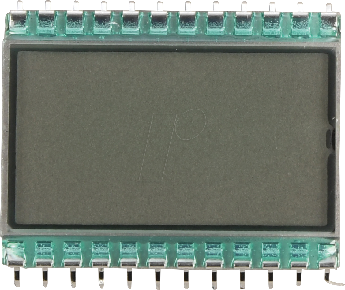 DE123RS-20/6.35 - LCD-7-Segment, 3 Digits, H:8,9 mm, reflective
