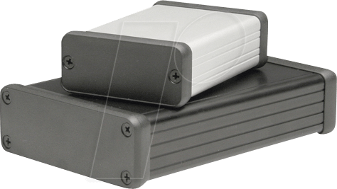 1455L2202BK - Profilgehäuse, 1455 L, 220 x 103 x 30,5 mm, schwarz eloxiert