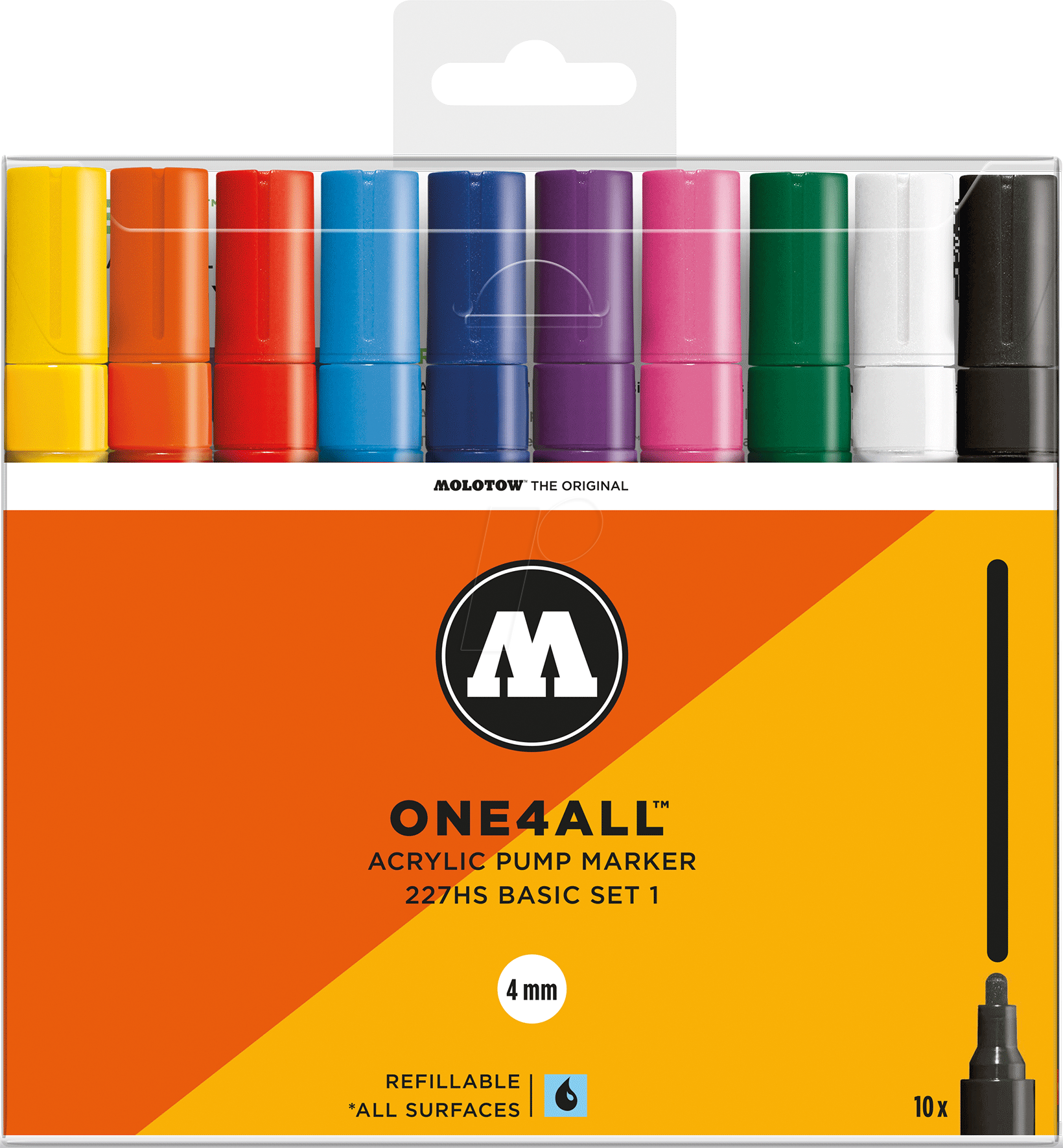 MO200456 - Acrylmarker, 4 mm, 10er Pack