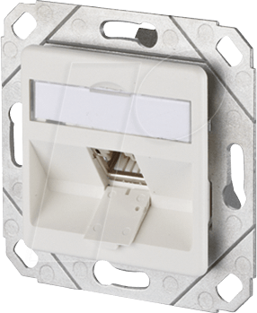 BTR 130B12D11102 - CAT.6A modul 1 Port 270°M UPk reinweiß