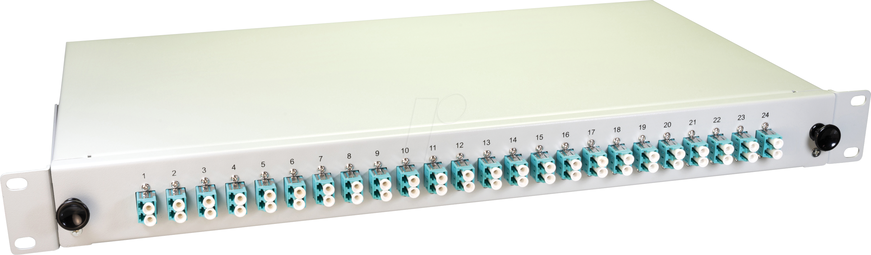 LW 48G50OM3DLC - 19'' LWL Spleißbox, 24x LC Duplex OM3, 1HE