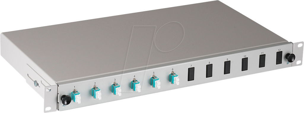 EFB BA7190112OM3 - Spleißbox, LC, OM3, 12 Pigtail / 6 Kupplung