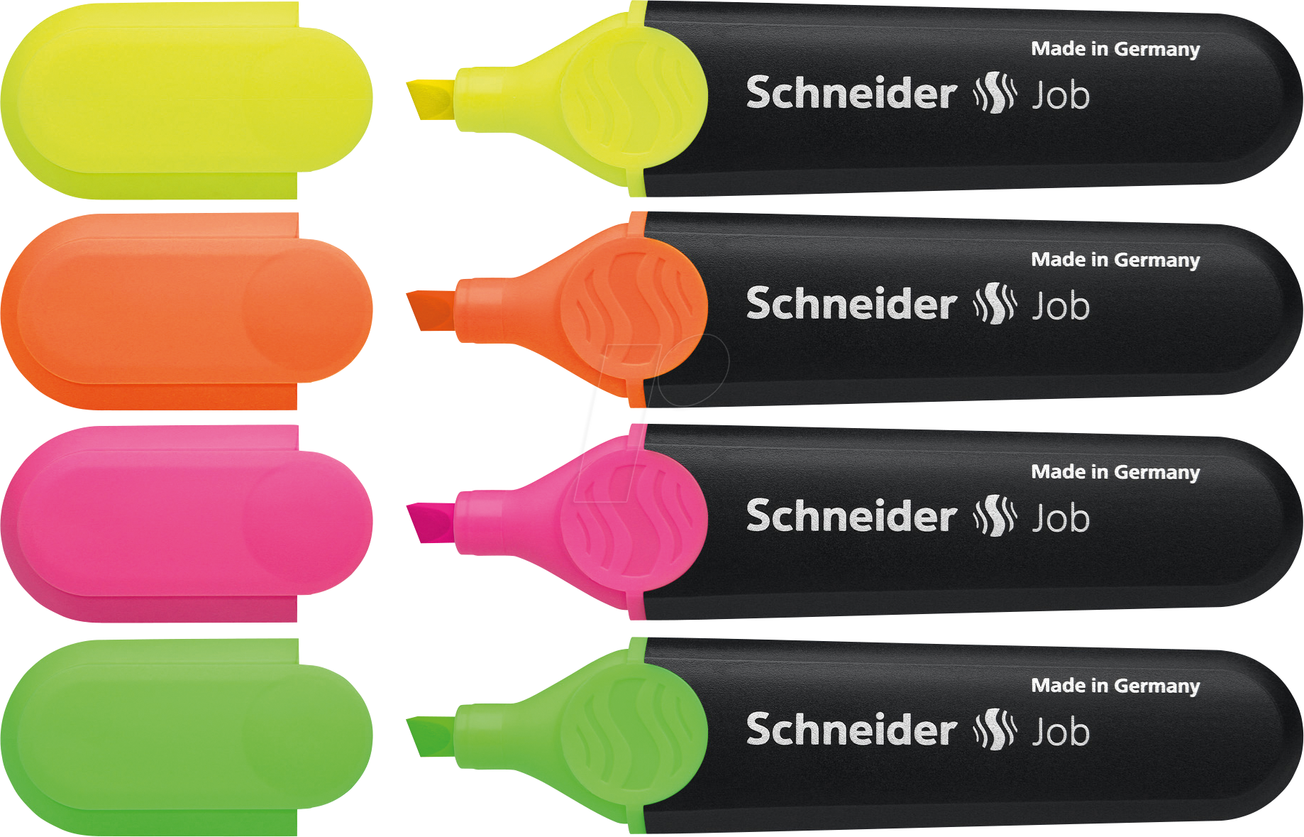 MARKER 150X4 - 4-er Set Textmarker, orange/gelb/grün/rose