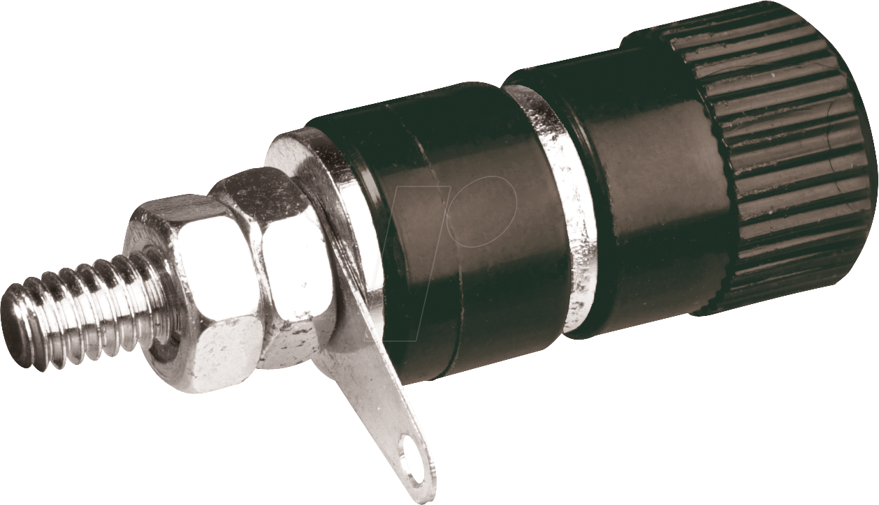 PK 4 SW - Polklemme 4mm, schwarz