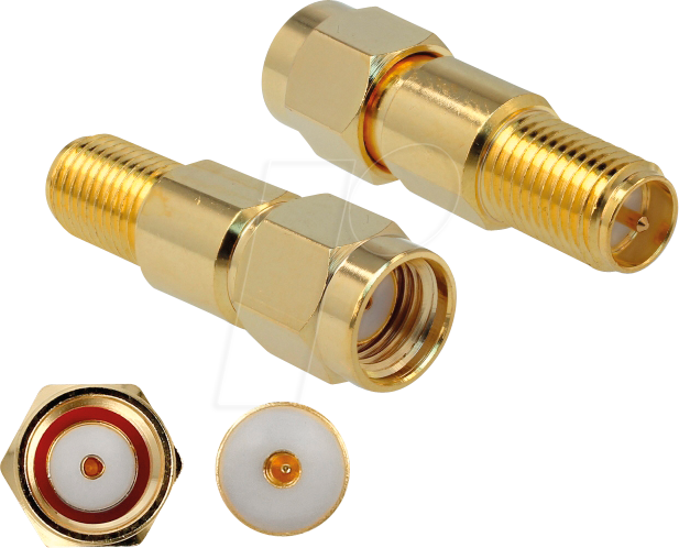 DELOCK 89993 - Adapter RP-SMA Stecker > RP-SMA Buchse
