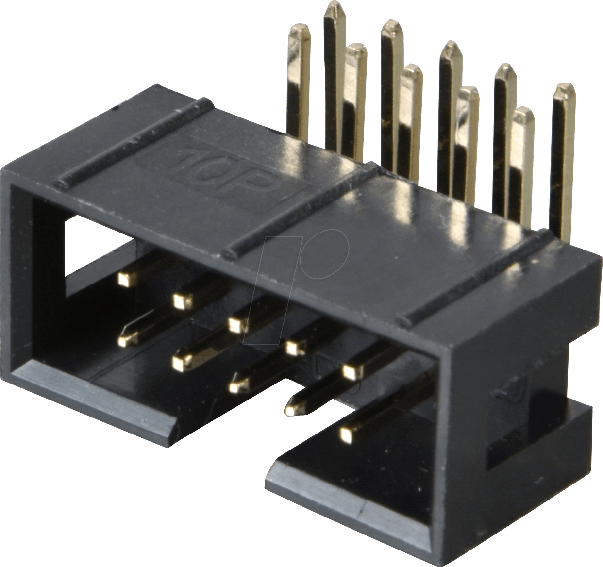 WSL 10W - Wannenstecker, 10-polig, gewinkelt