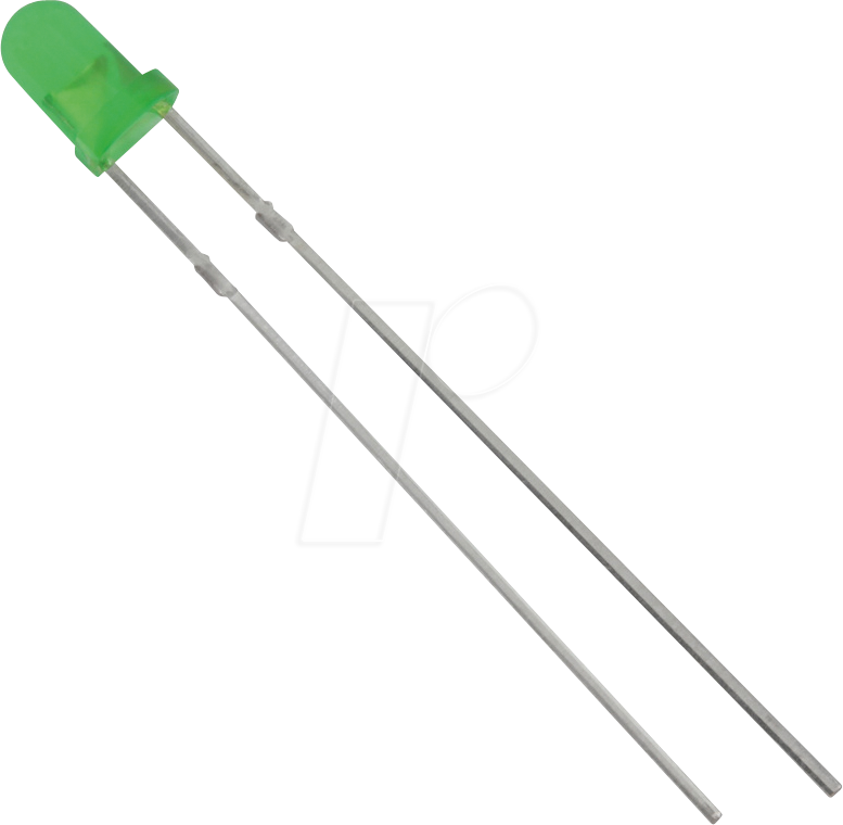 3034G3D-ESA-B - LED, 3mm, bedrahtet, grün, 4000 mcd, 60°