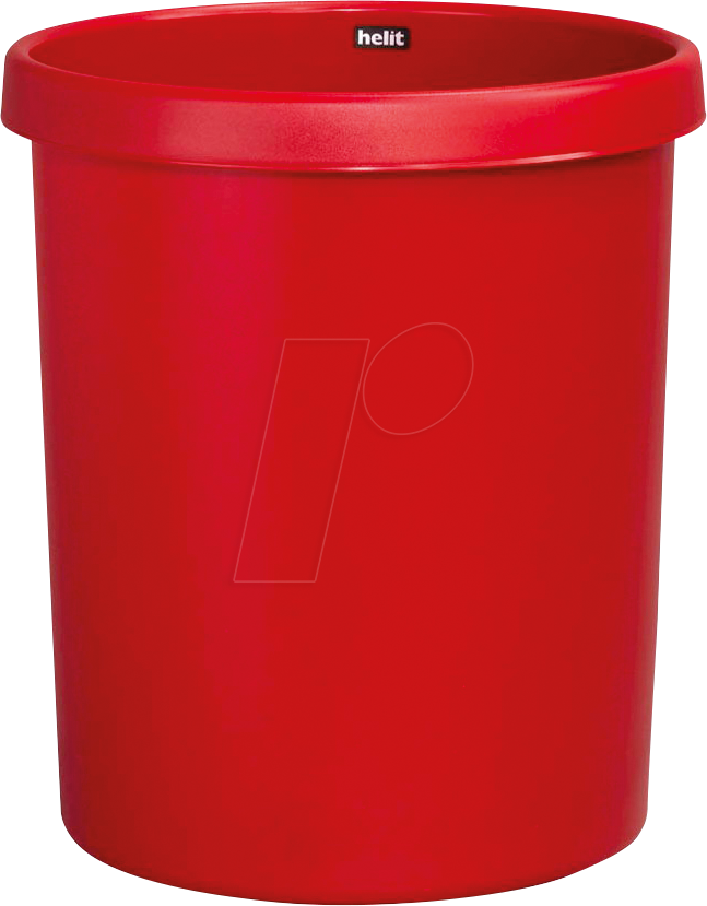 HELIT H61062-25 - Papierkorb 45 Liter, rot